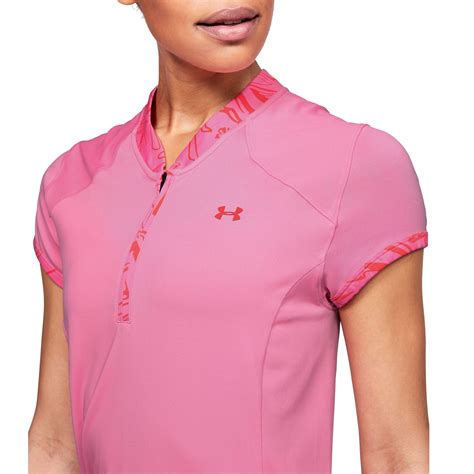 Under Armour Womens Zinger Zip Polo Lipstick Just 54 99 Save 15 00