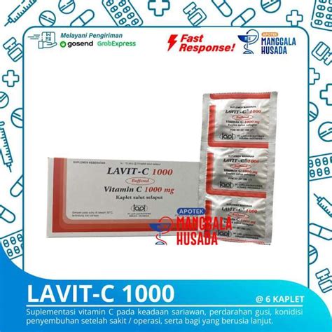 Jual LAVIT C 1000 VITAMIN C 1000 MG PER STRIP 6 KAPLET Di Seller