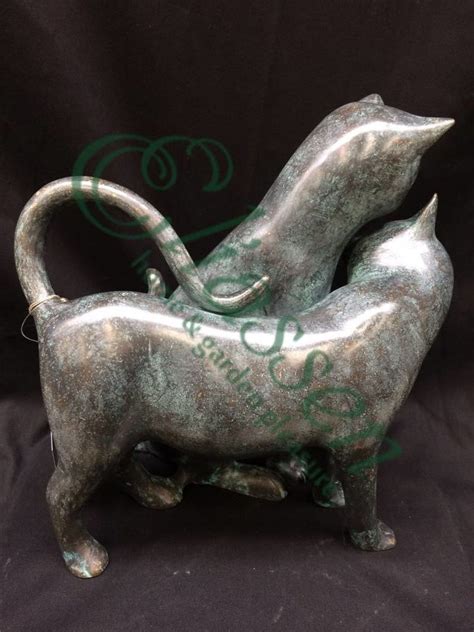 Bronze Sculpture Cats Eliassen Eliassen Home Garden Pleasure