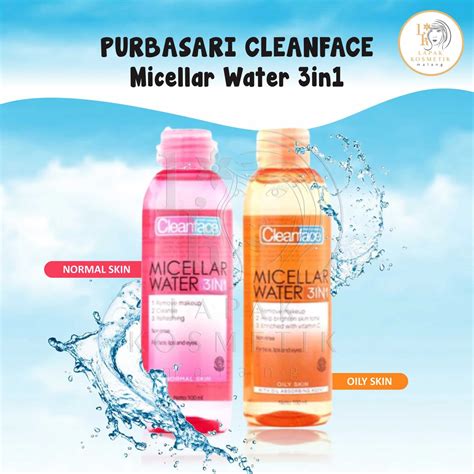 Jual Purbasari Cleanface Micellar Water In For Oily And Normal Skin