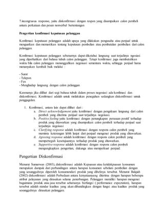 Pengertian Konfirma Dan Diskonfirmasi PDF