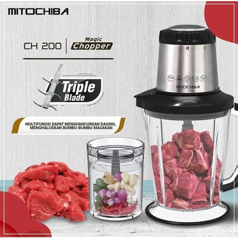 Jual Mitochiba CH 200 CH 100 Food Chopper Original Garansi Resmi 2