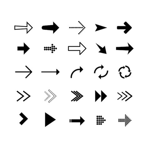 Colecci N De Flechas Vectoriales Vector Premium