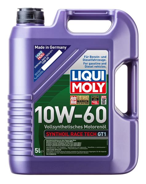 8909/1944 LiquiMoly Синт. мот.масло Synthoil Race Tech GT1 10W-60 CF/SL ...