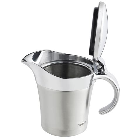 Vonshef Stainless Steel Gravy Sauce Boat Jug Double Insulated Pourer