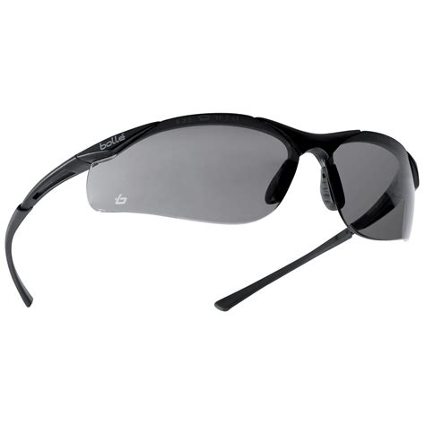 Bolle 40045 Contour Safety Glasses Dark Gunmetal Frame Smoke Anti Fog Lens