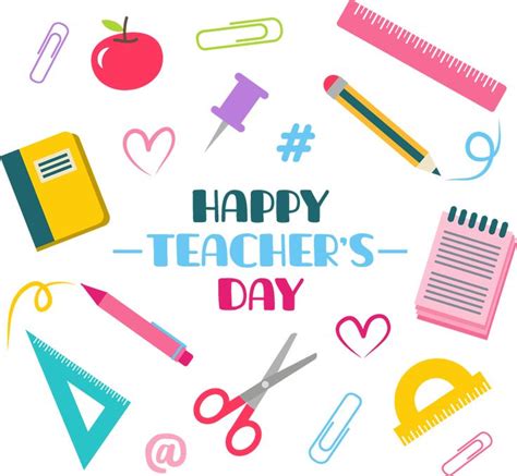 World Teachers Day PNG in 2023 | Teachers' day, World teacher day ...