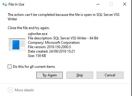 Database Can T Install Uninstall SQL Server Server Fault