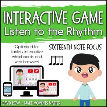 Interactive Music Games Listen To The Rhythm Sixteenth Notes Focus