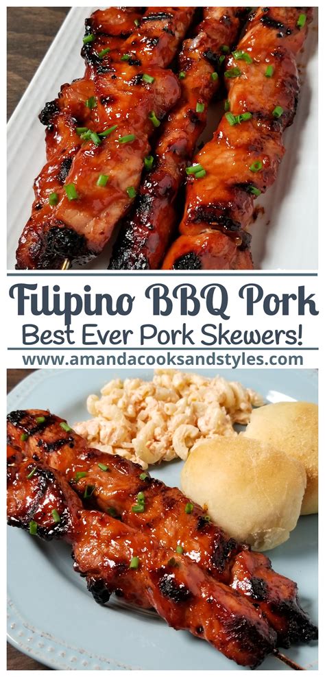 Bbq Pork Skewers With Filipino Bbq Marinade Artofit