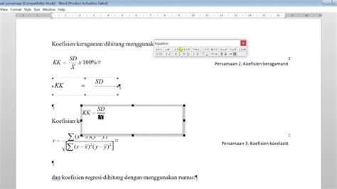 Persamaan 2 Koefisien Keragaman Youtube