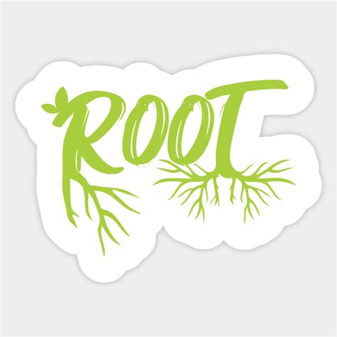 Authentic Root Logo Root Sticker Teepublic