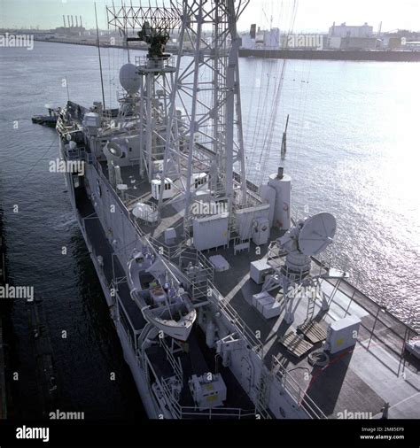 A View Of The Amidships Section Of The Guided Missile Frigate Uss Ford