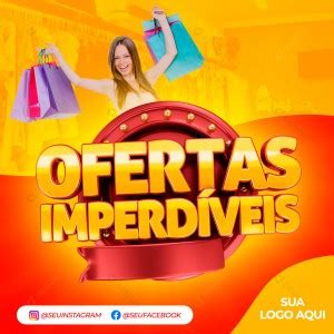 Ofertas Imperdíveis Selo 3D PSD Editável download Designi