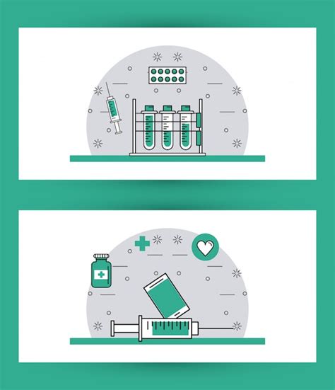 Premium Vector | Set of medical elements