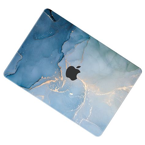 Lunso Cover Hoes Macbook Air 13 Inch M2 2022 Aciano Azul