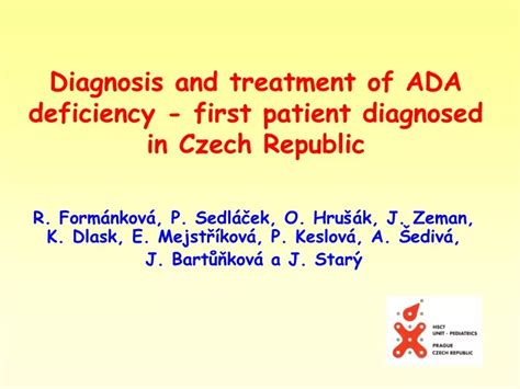 PPT Diagnosis And Treatment Of ADA Deficiency First Patient