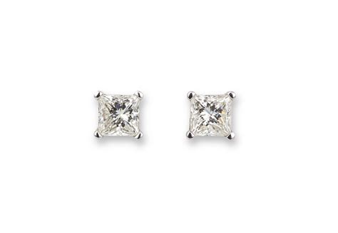 Diamond Platinum Earrings | Witherell's Auction House