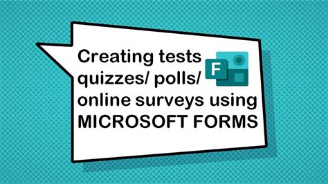 Microsoft Forms How To Create Online Tests Polls Surveys Quizzes