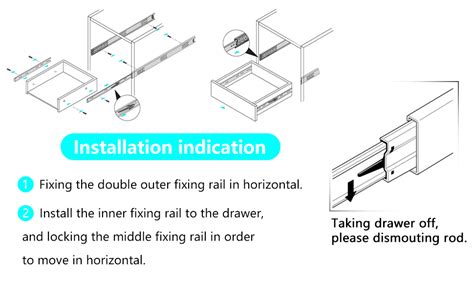 Aolisheng Push To Open Drawer Slides 18 Inch Ball Bearing Side Mount