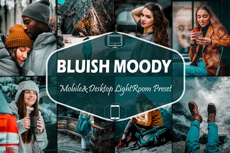 10 Bluish Moody Lightroom Presets Graphic By Mattte Studio Creative