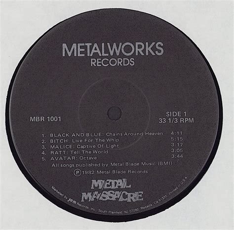 Metal Massacre Vinyl Lp Devinylhunter Records
