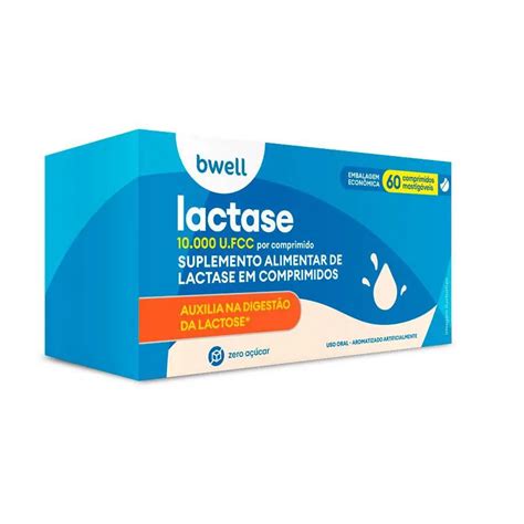 Lactase Bwell 10000fcc 60 Comprimidos Mastigáveis Onde Comprar