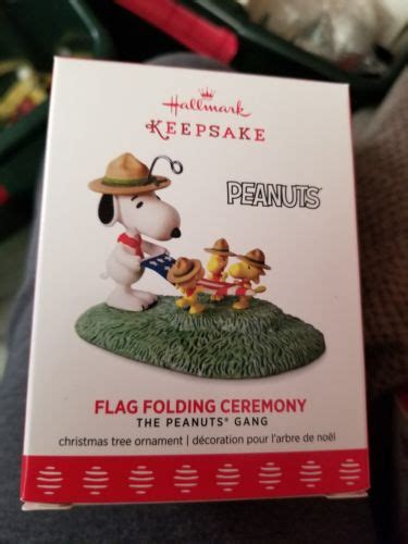 Hallmark Ornament Flag Folding Ceremony Snoopy Antique Price