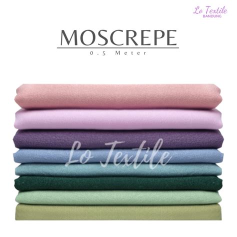 Jual Kain Moscrepe Mosscrepe Premium Meter Seri Bahan Gamis