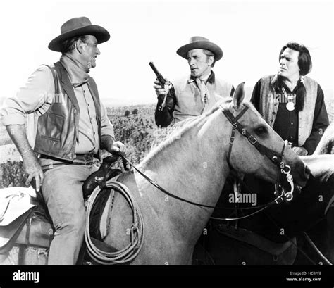 The War Wagon From Left John Wayne Kirk Douglas Howard Keel 1967