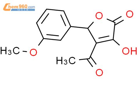 405277 96 5 4 Acetyl 3 hydroxy 5 3 methoxy phenyl 5H furan 2 one化学式