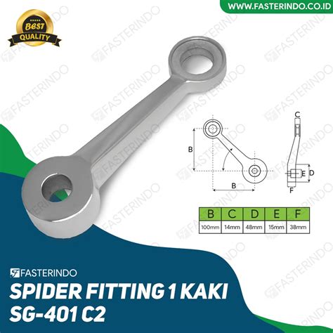 Jual Curtain Wall Spider Fitting Kaca Spider Fitting 1 Kaki 401 C2