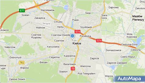 Mapa Kielc Kielce Na Mapie Targeo