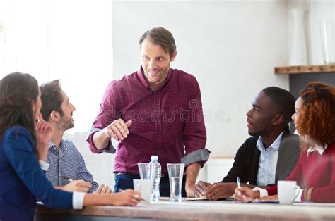 Its Gonna Be Great A Handsome Mature Businessman Addressing His Team
