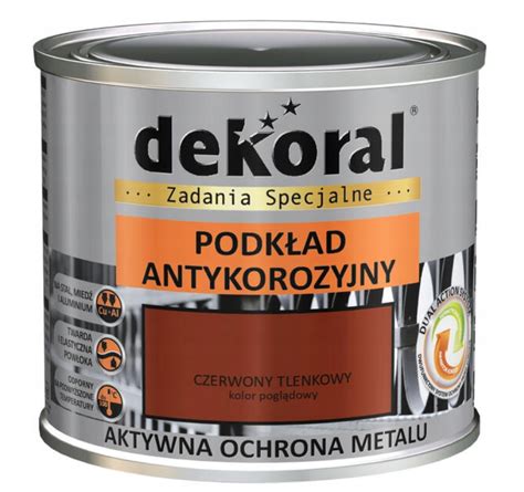 Podk Ad Antykorozyjny Do Metalu Farba Dekoral Czerwony Tlenkowy Ml