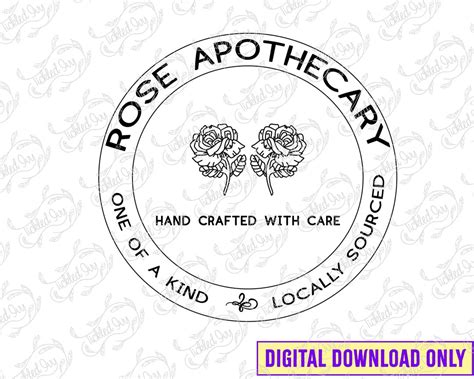 Rose Apothecary Logo Schitt's Creek SVG PNG File - Etsy