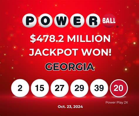 4782 Million Powerball Jackpot Won In Georgia Powerball