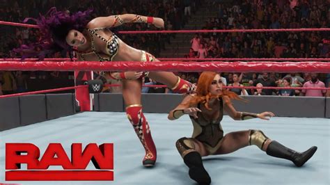 Wwe K The Boss And Hug Connection Vs Becky Lynch And Ruby Riott