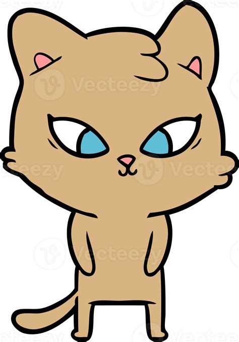 Cute Cartoon Cat Drawing 46724010 Png