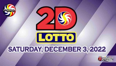 2d Lotto Result Today Saturday December 3 2022 Official Pcso Lotto