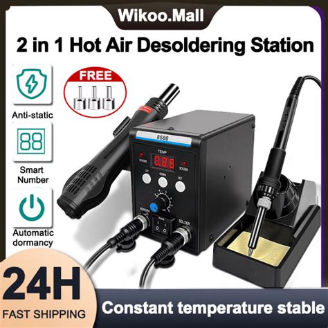 In Soldering Station Soldering Iron Hot Air Gun Portable Desoldering Station SMD Repair