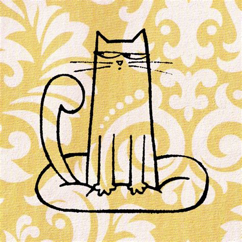 Cat Stamp: Wood Mounted Cat Rubber Stamp - Etsy