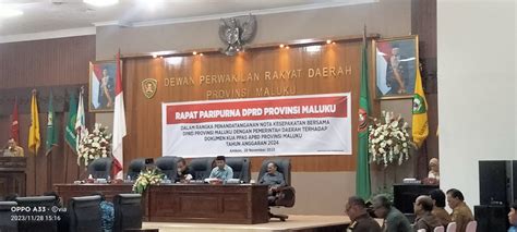 Penandatanganan Nota Kesepakatan KUA PPAS APBD Provinsi Maluku Tahun