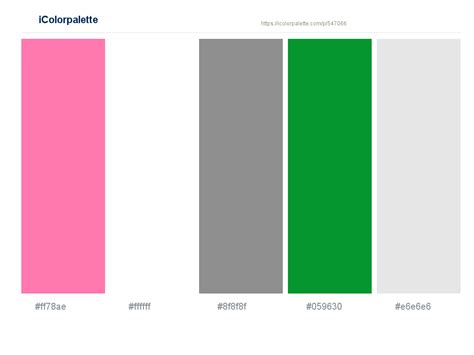 Hot Pink White Gray Salem Mercury Color Scheme Icolorpalette