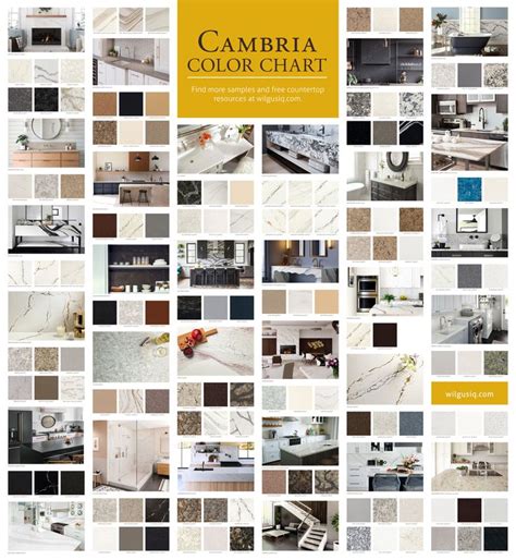 Cambria Quartz Color Chart Countertops Affordable Granite Quartz