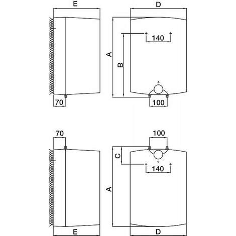 Evenes Warmwasserspeicher Boiler Druckfest Liter Bertisch Unterisch