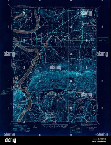 Massachusetts USGS Historical Topo Map MA Mt Holyoke 351928 1941 31680