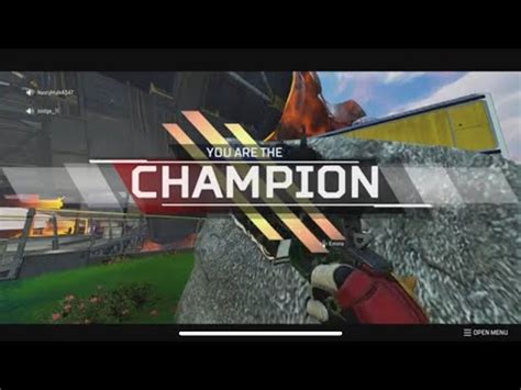 Solo Queue Ranked Win In Apex Legends Ps Gameplay Youtube