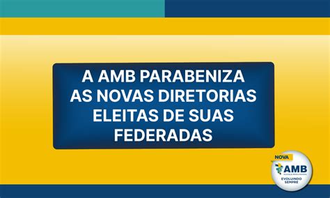 A Associa O M Dica Brasileira Amb Parabeniza Todas As Federadas Pela