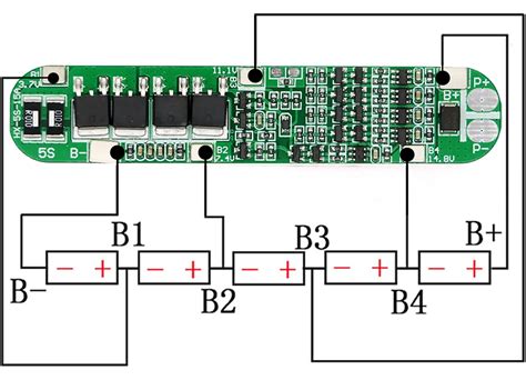 MODULO DE CARGA BMS PARA 5 CELDAS LITIO LIPO EN SERIE 18 5 21V 15A